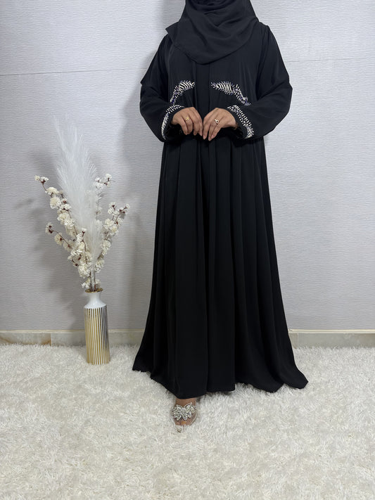 G038 Black Abaya Set