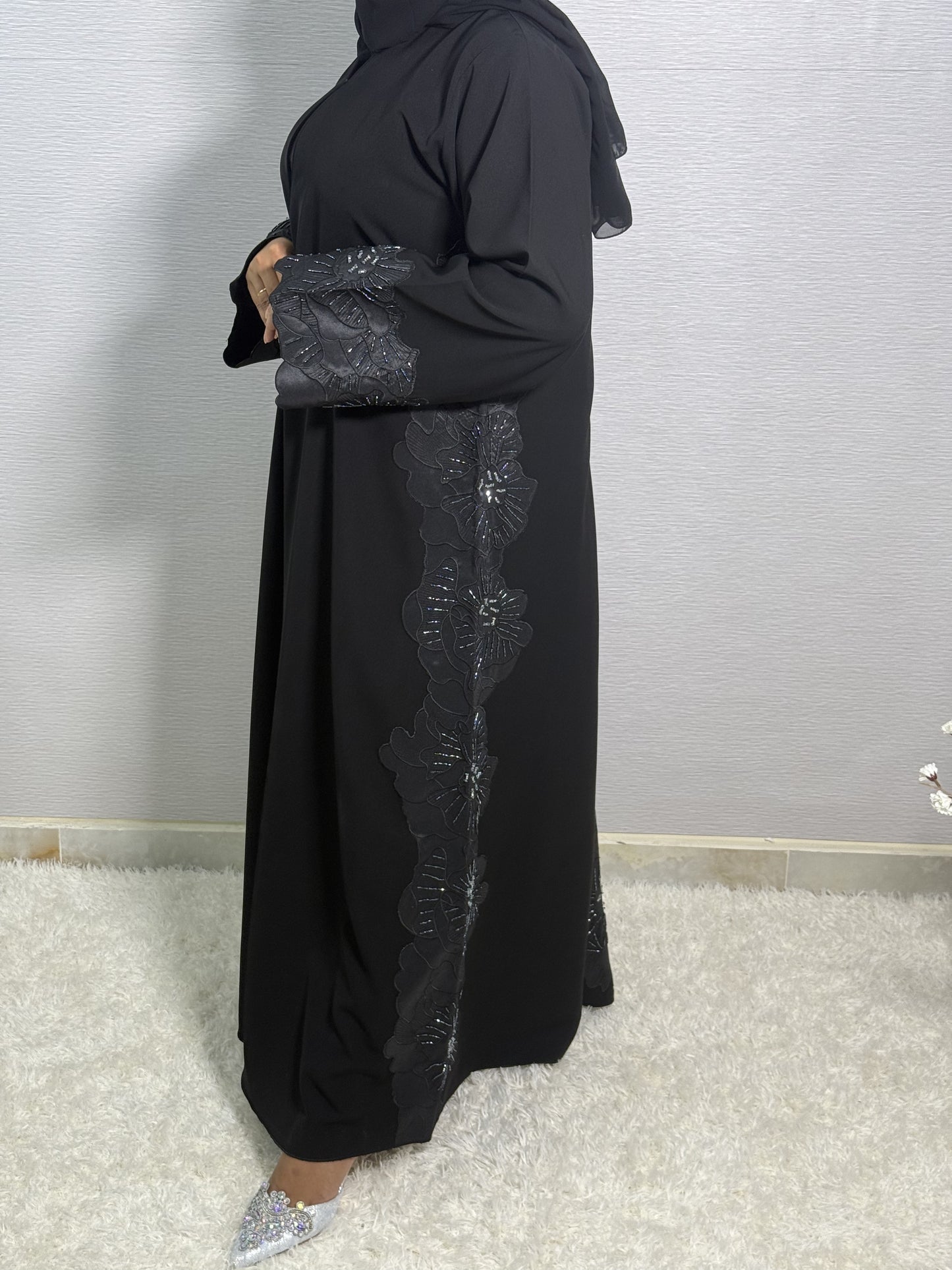 G044  Black Abaya Set