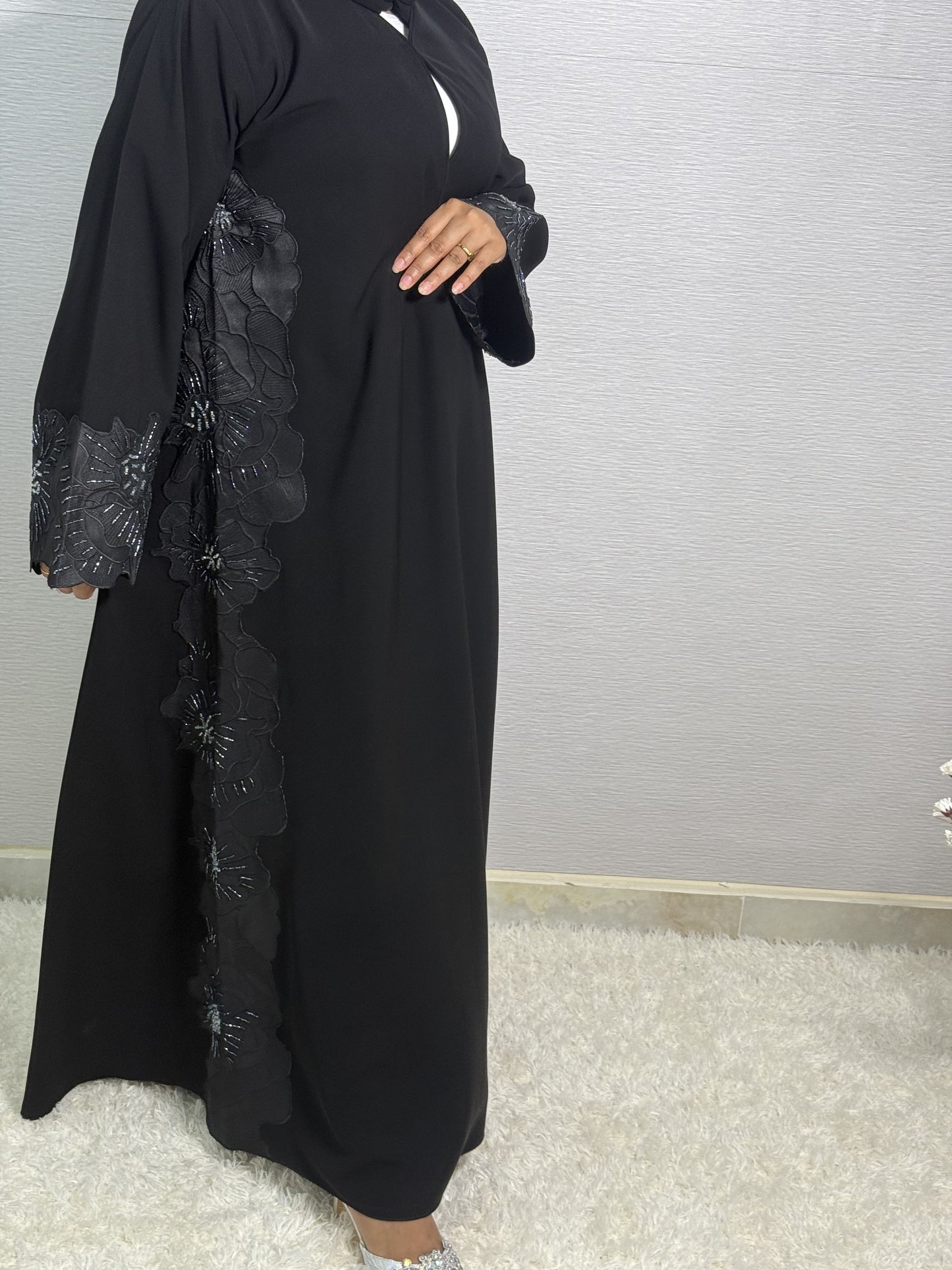 G044  Black Abaya Set