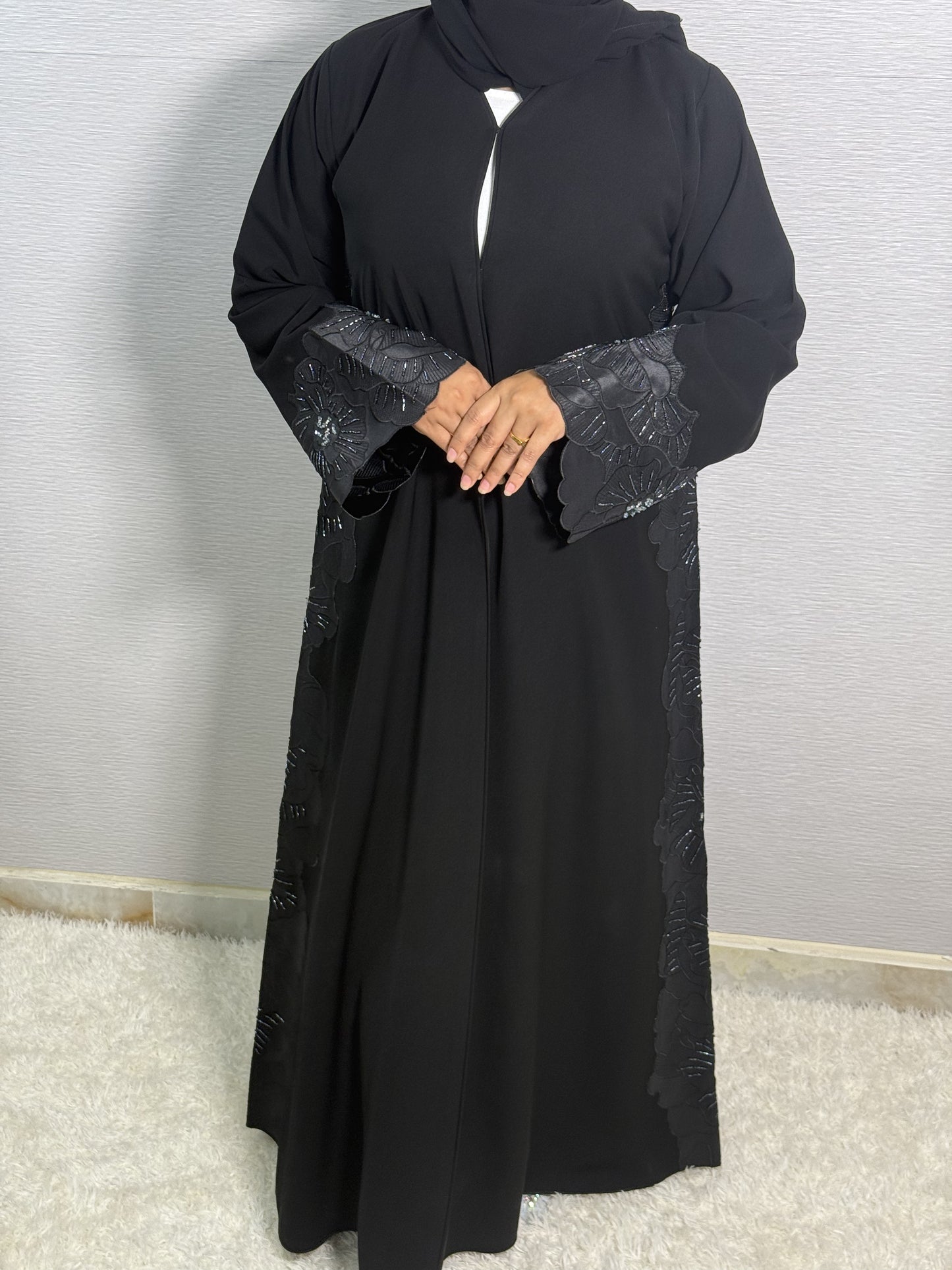 G044  Black Abaya Set