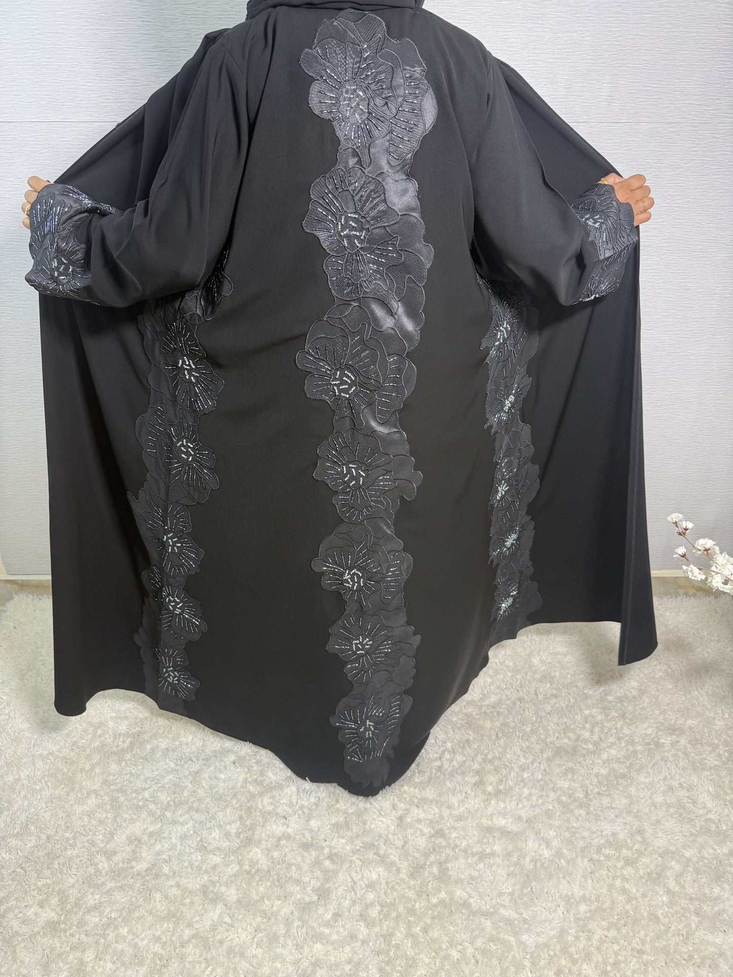 G044  Black Abaya Set