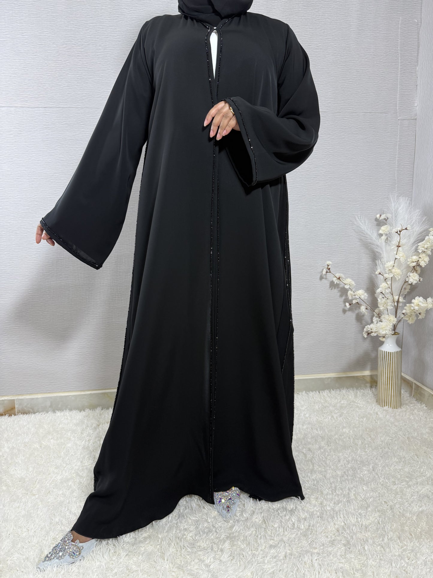 G050 Black Abaya Set