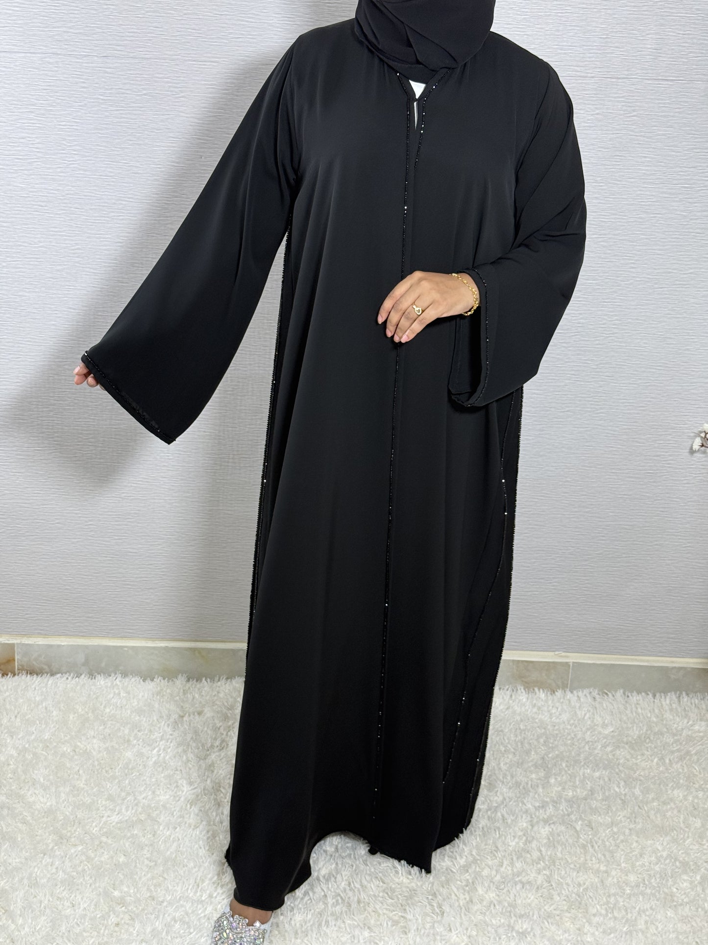 G050 Black Abaya Set