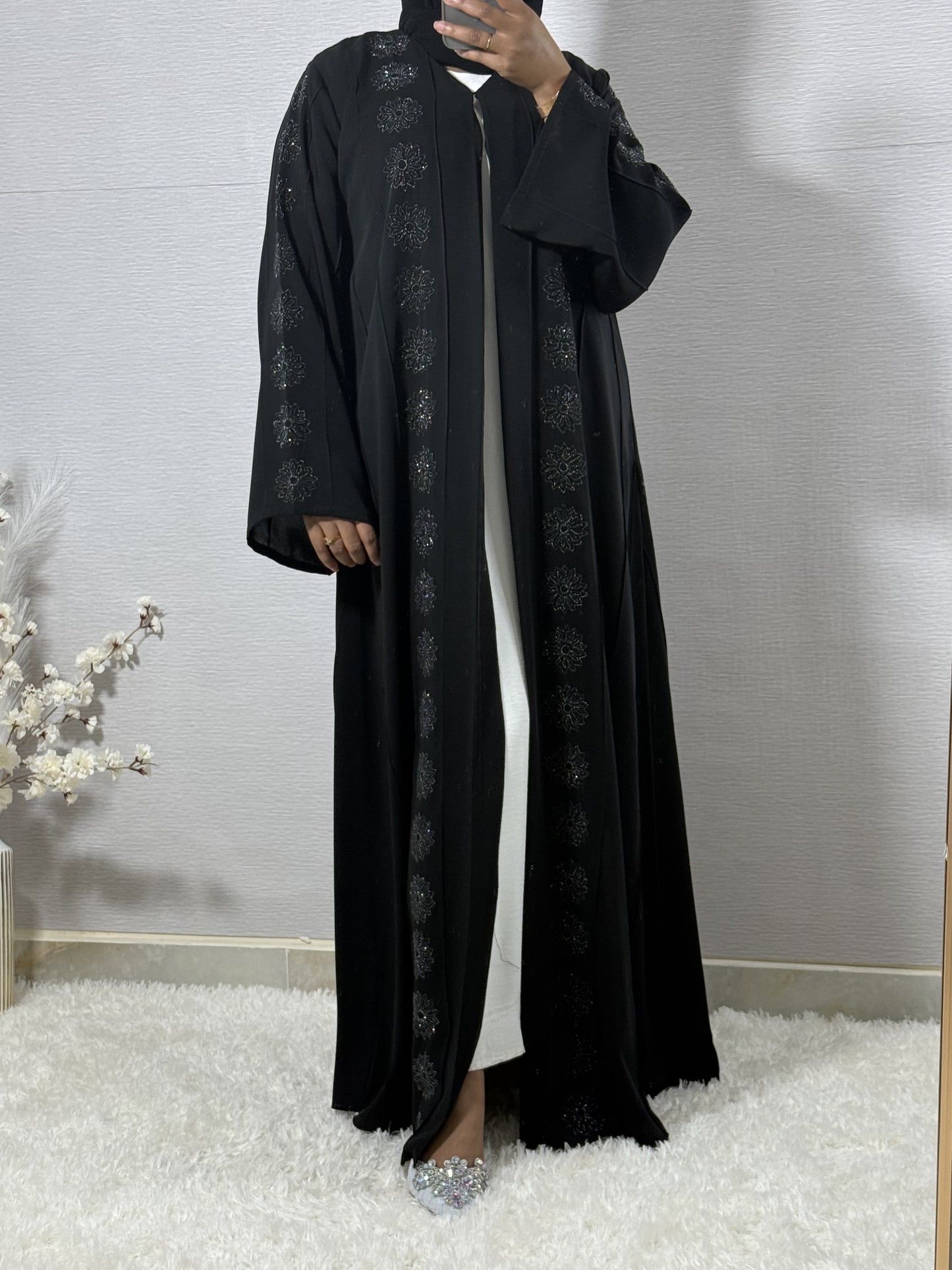 G053 Black Abaya Set