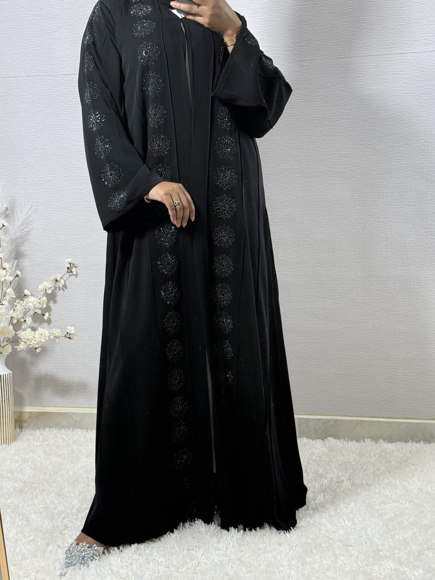 G053 Black Abaya Set