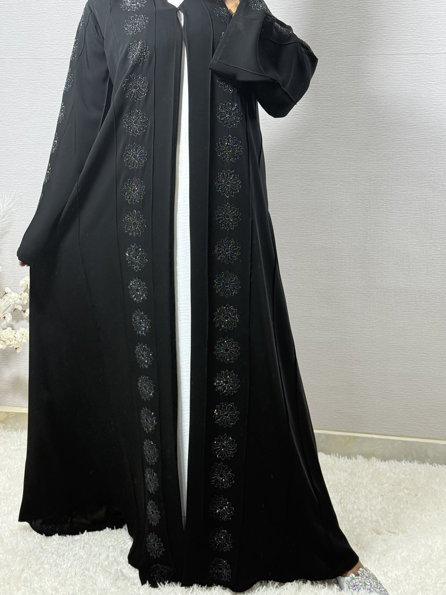 G053 Black Abaya Set