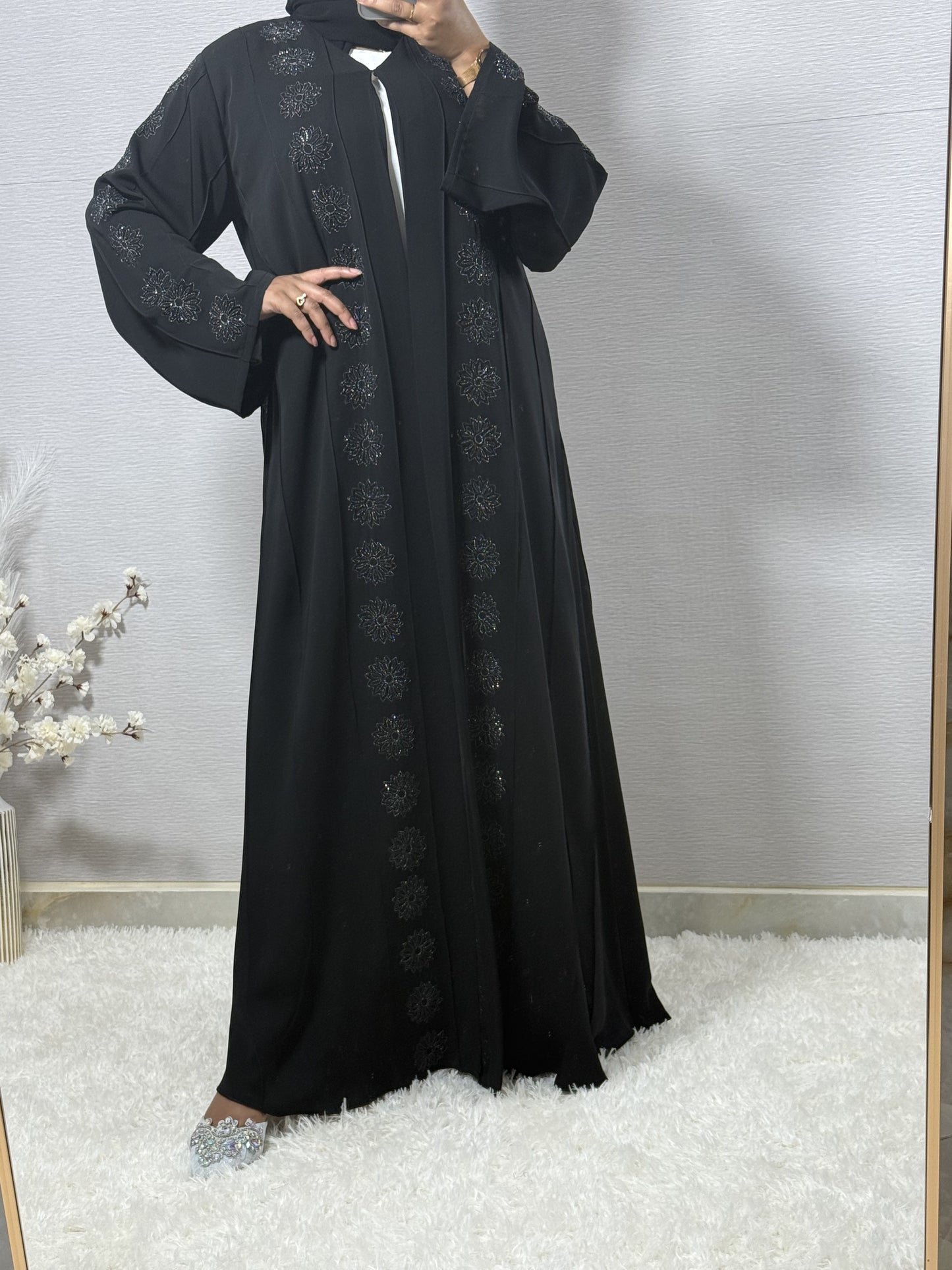 G053 Black Abaya Set