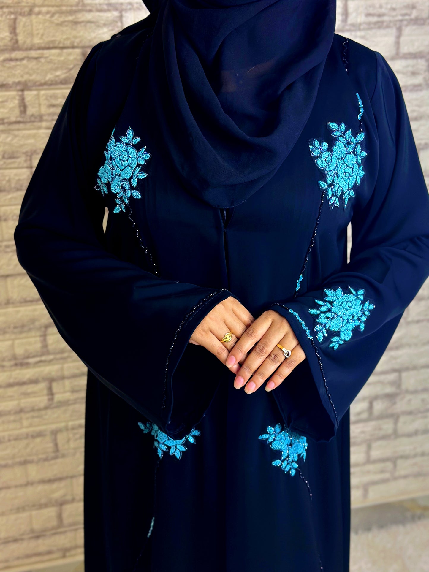 G002 Black Abaya Set