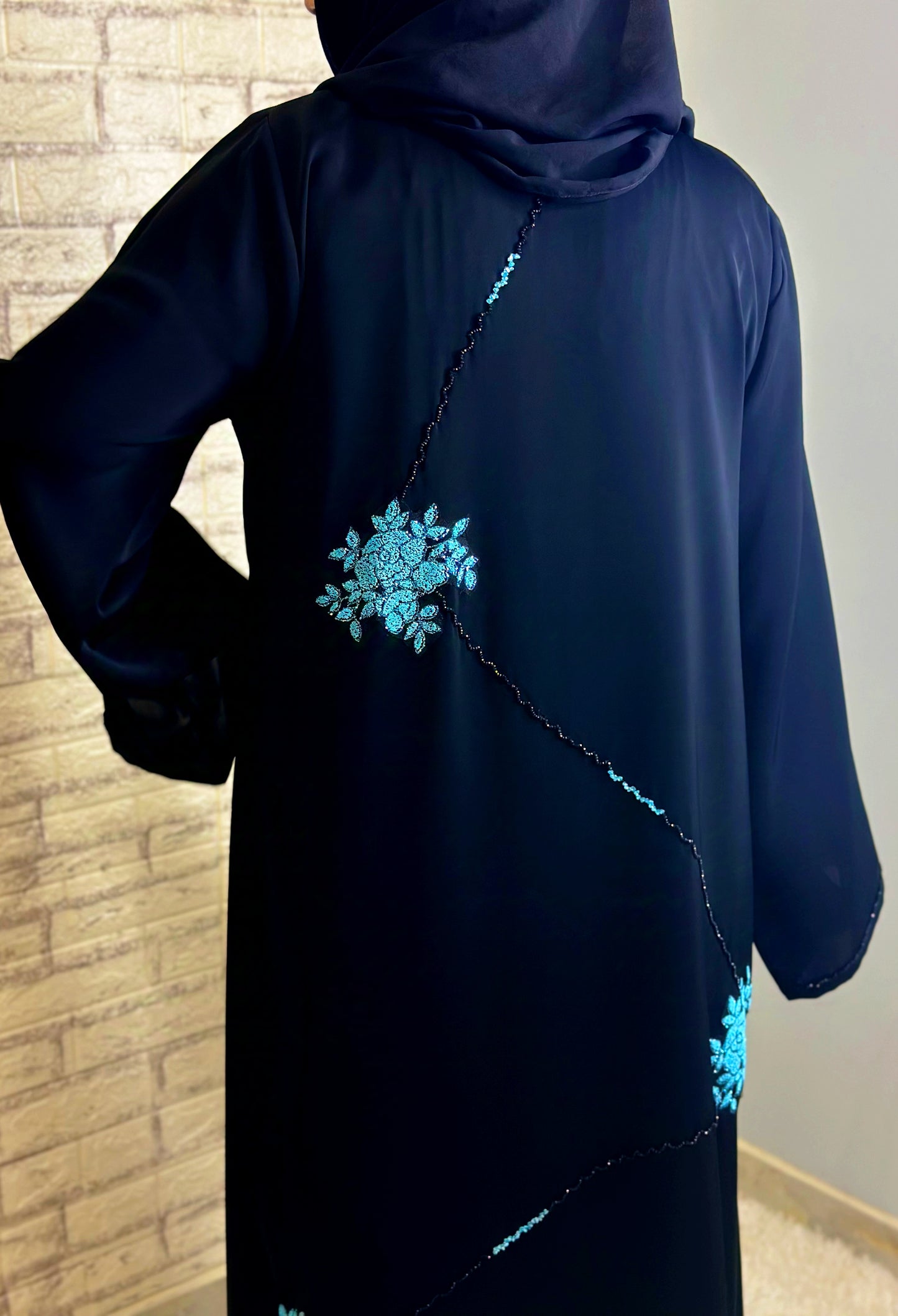 G002 Black Abaya Set