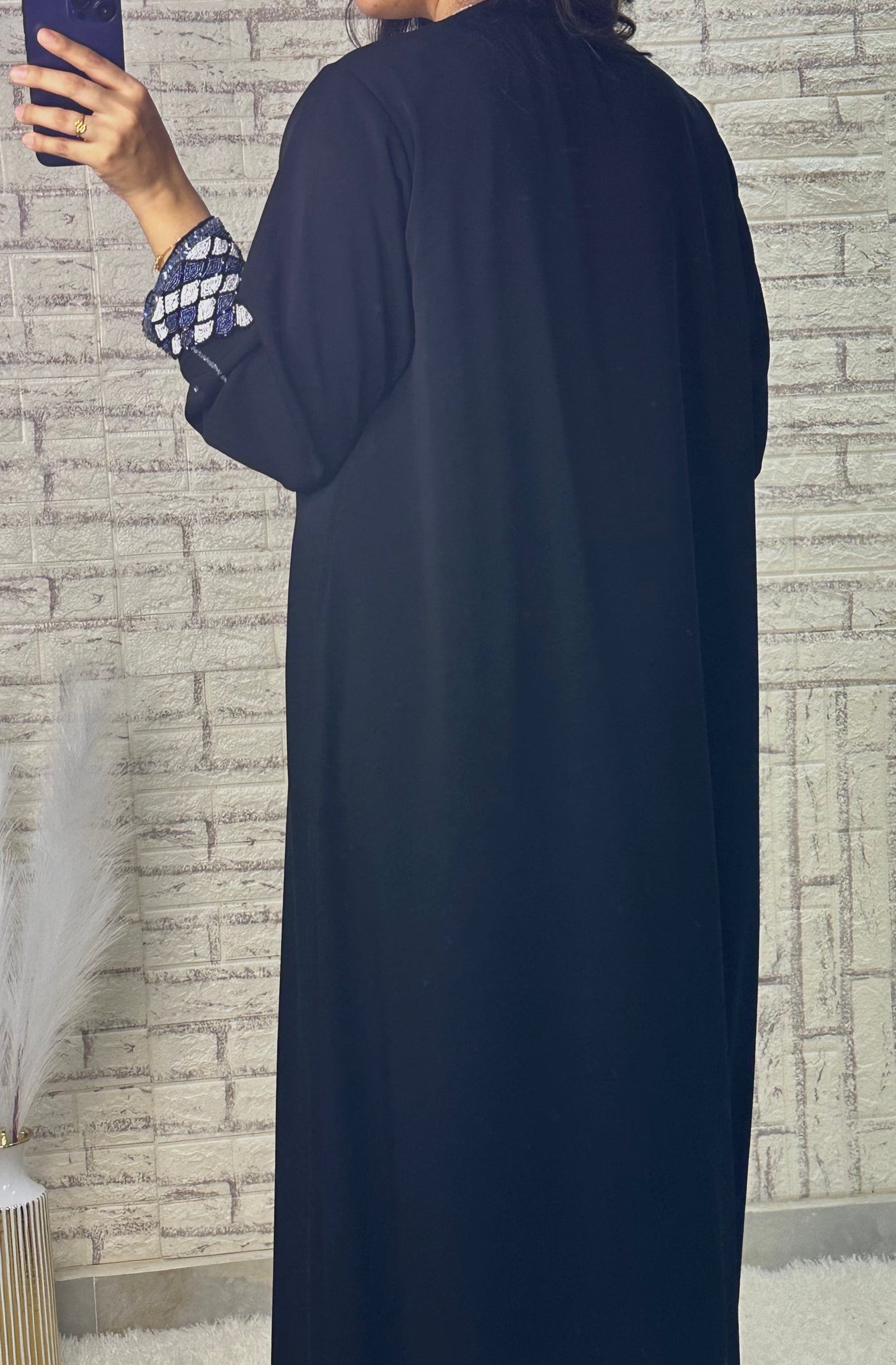 G025 Black Abaya Set