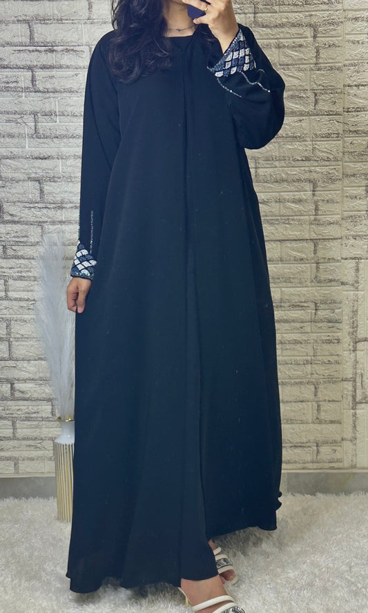 G025 Black Abaya Set