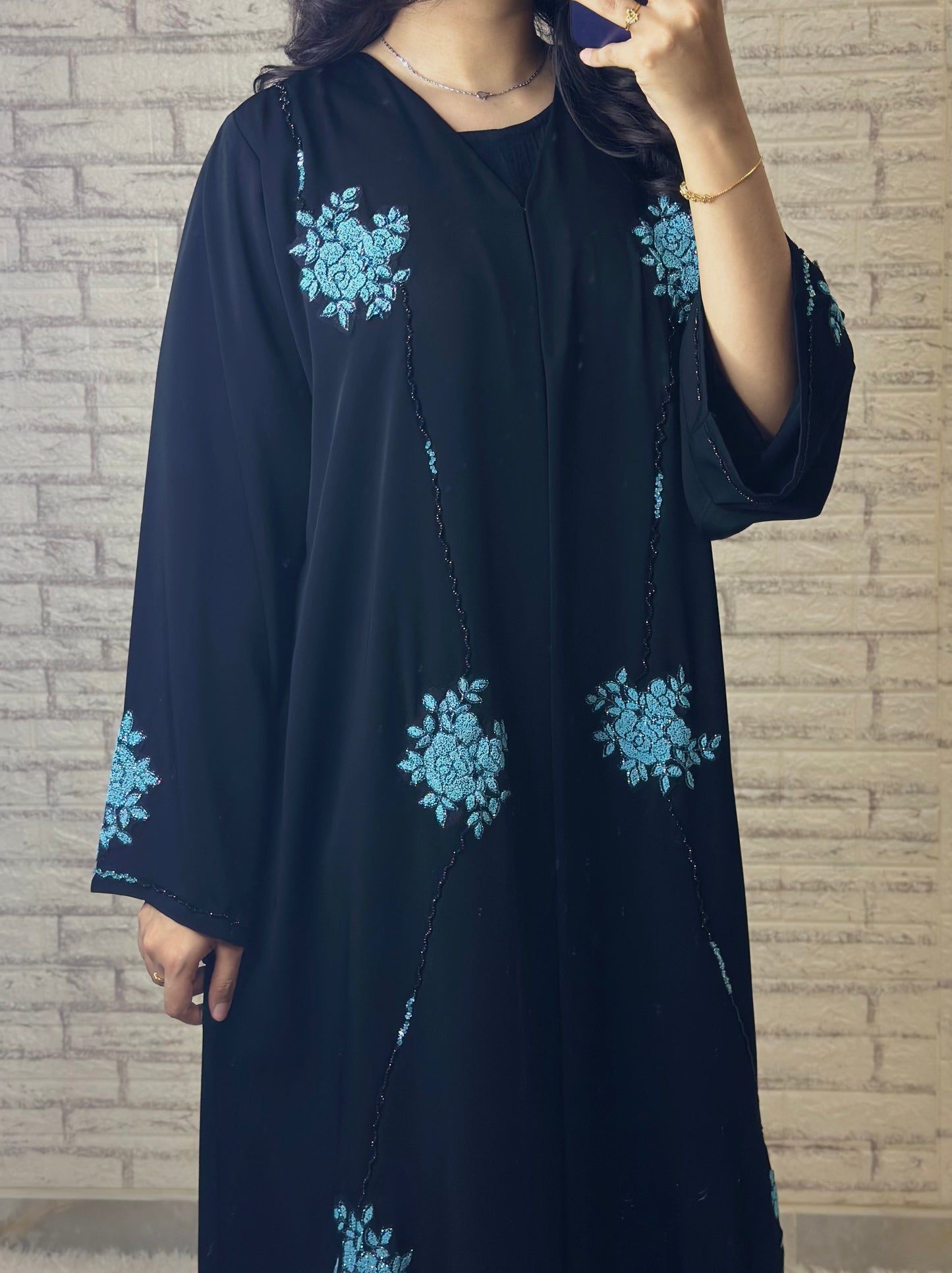 G002 Black Abaya Set