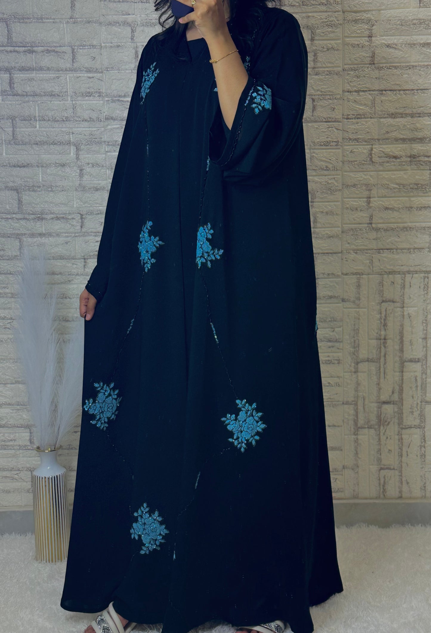 G002 Black Abaya Set