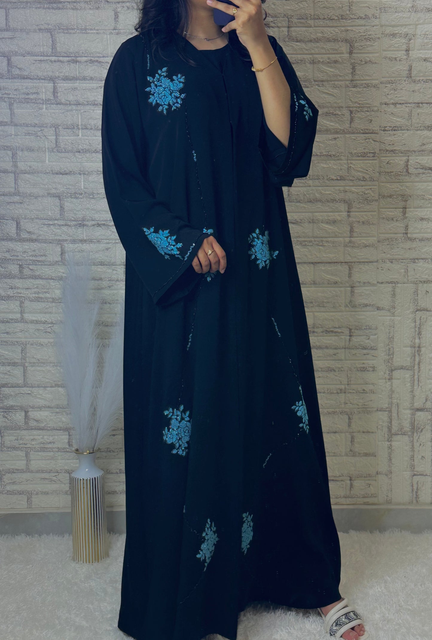 G002 Black Abaya Set