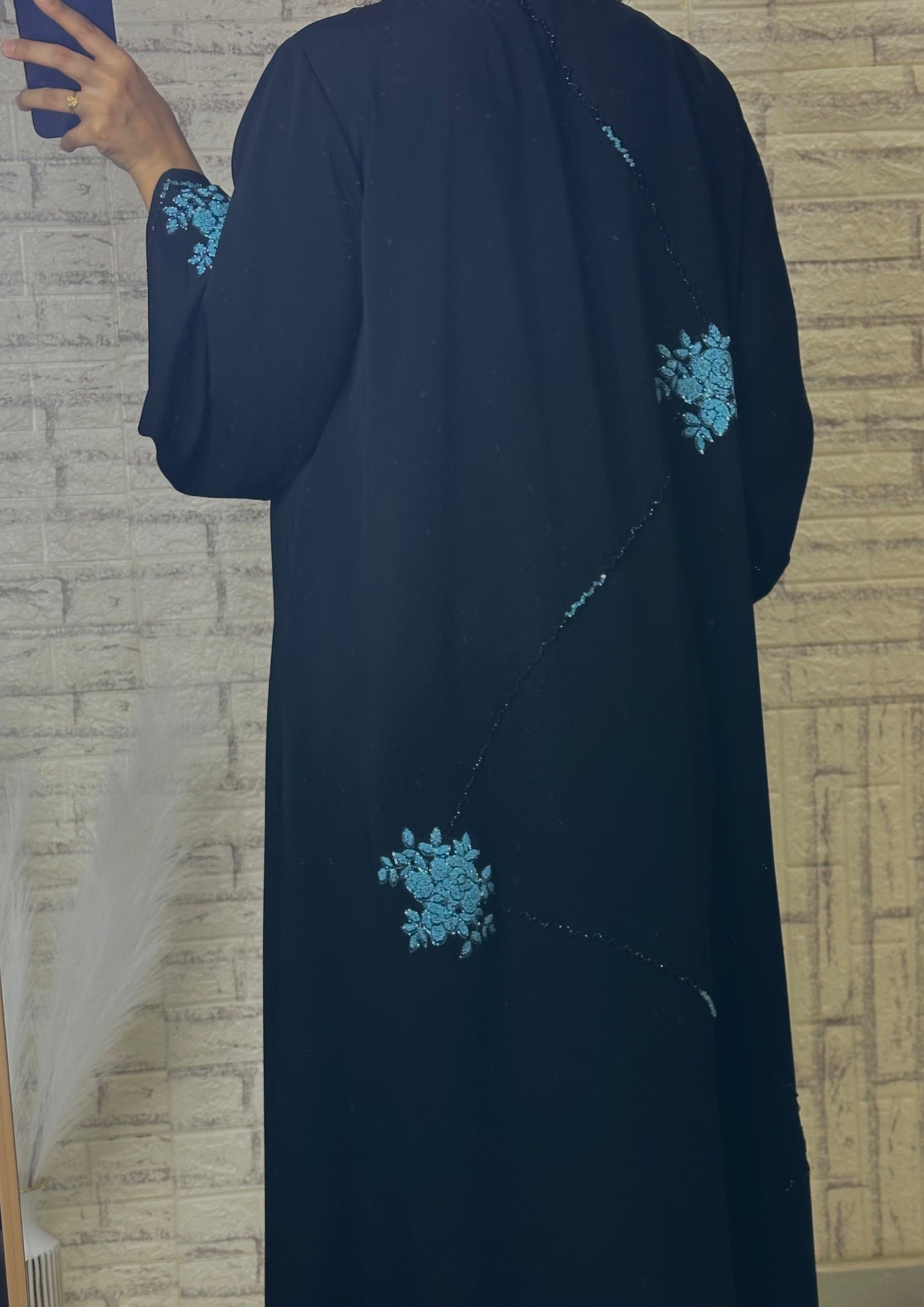 G002 Black Abaya Set