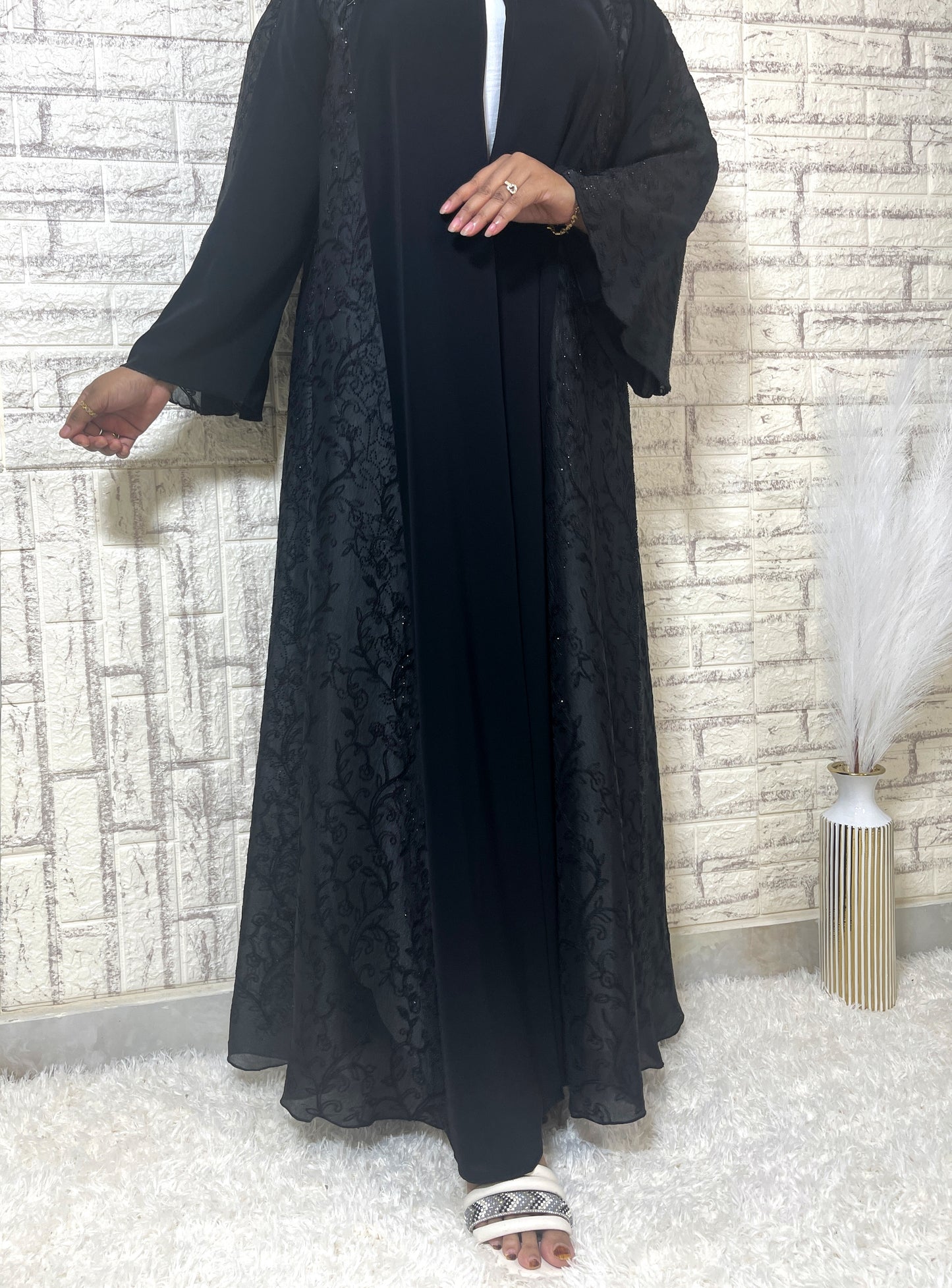 G011 Black Abaya Set