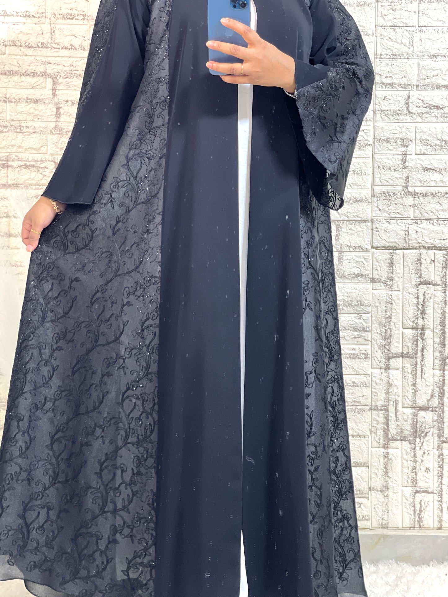 G011 Black Abaya Set