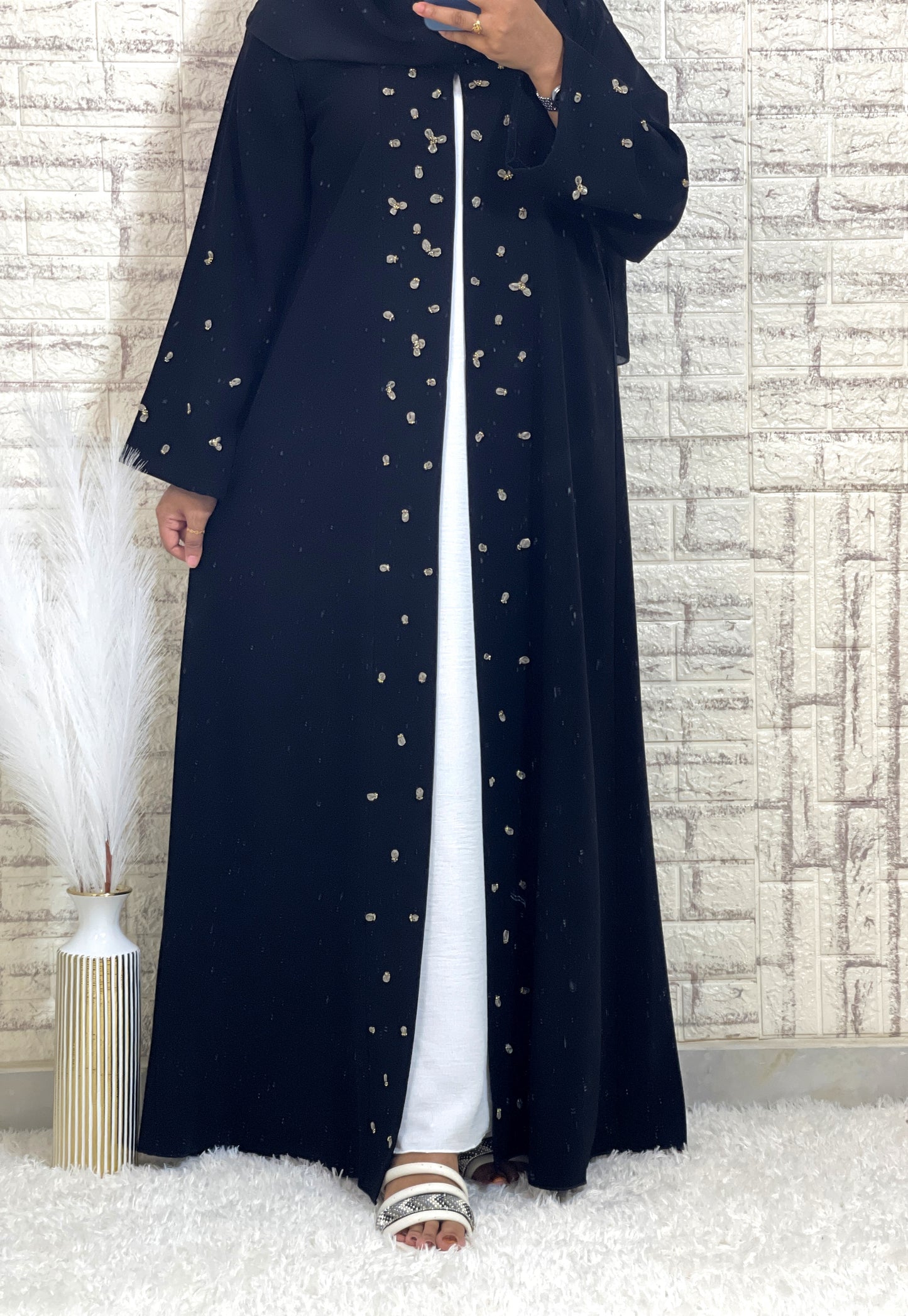 G012 Black Abaya Set