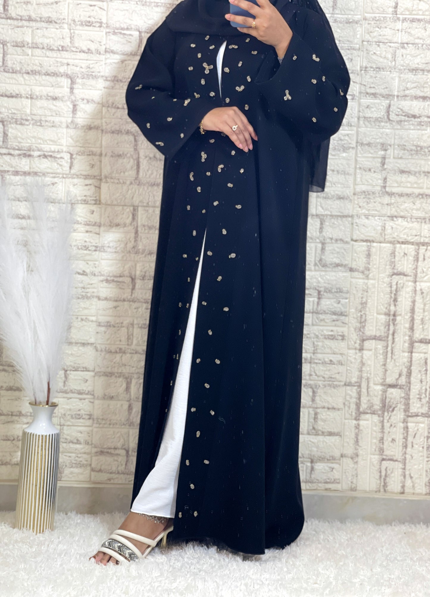 G012 Black Abaya Set