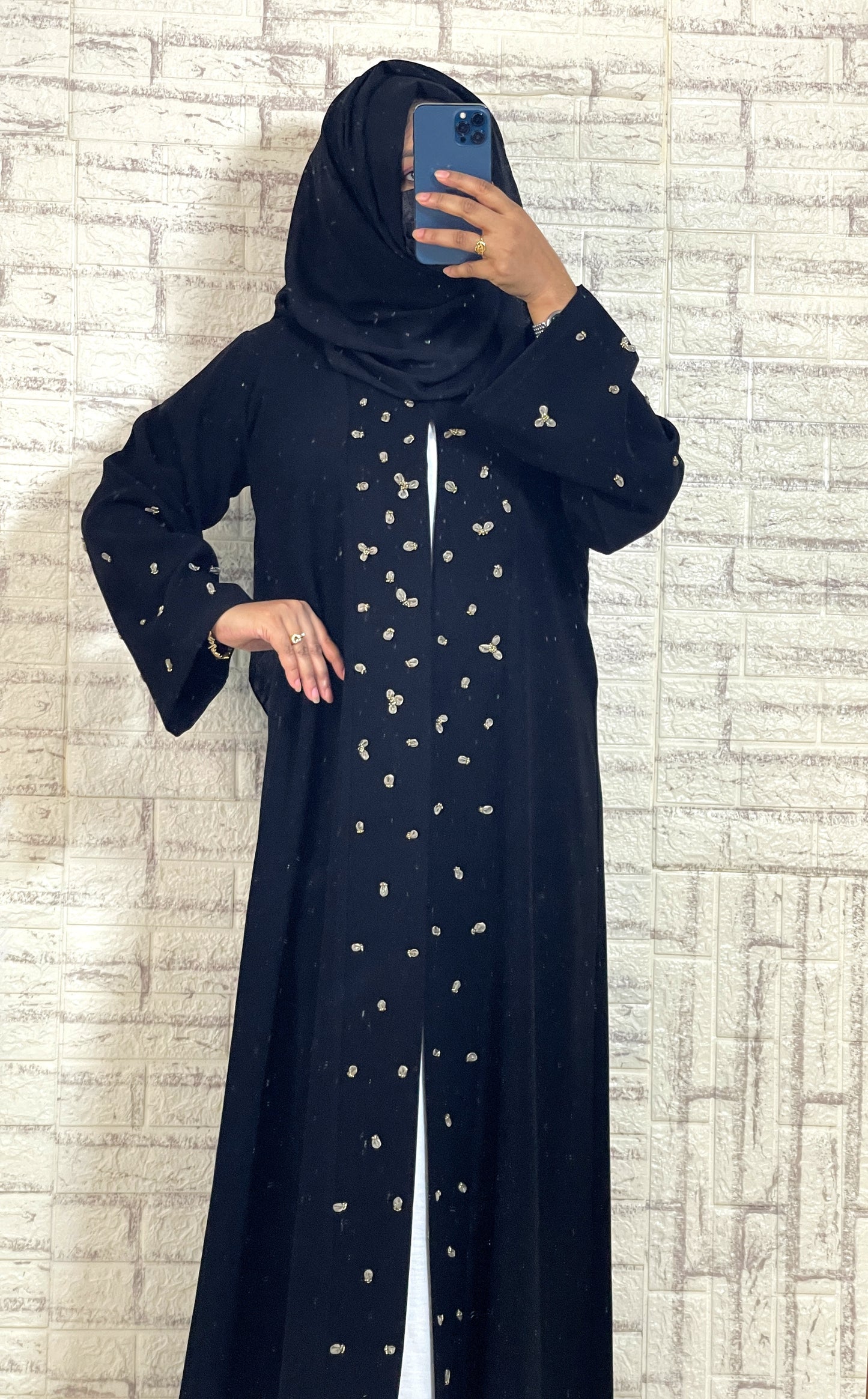 G012 Black Abaya Set