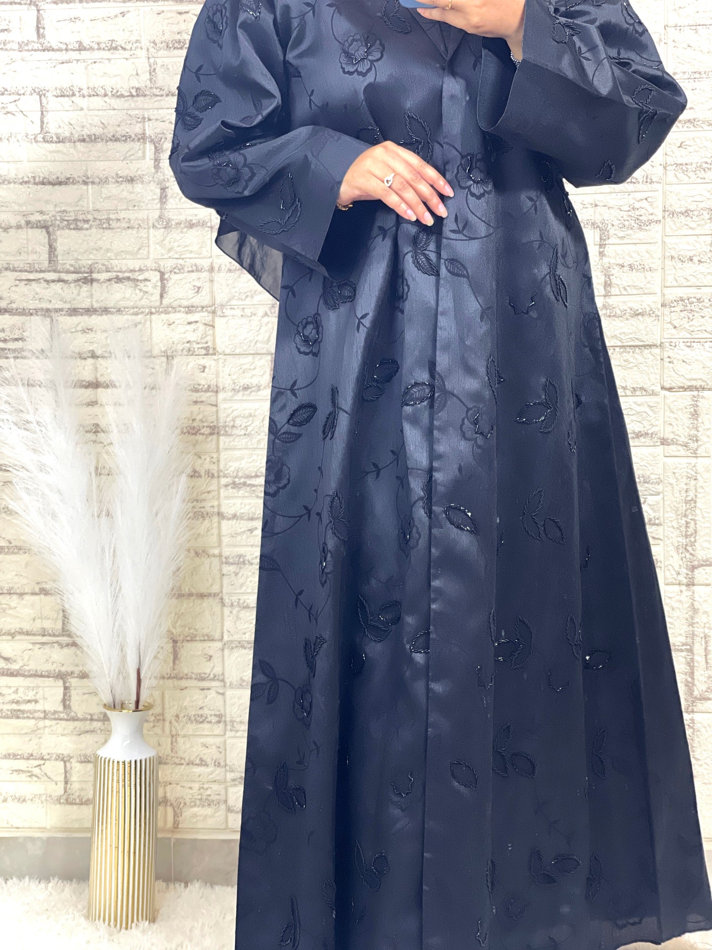 G010 Black Abaya set