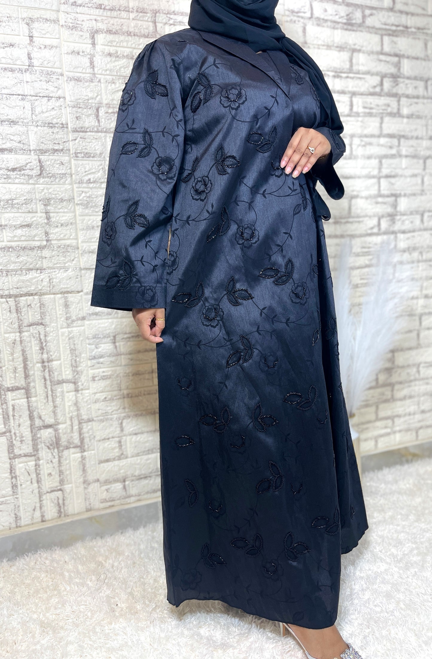 G010 Black Abaya set