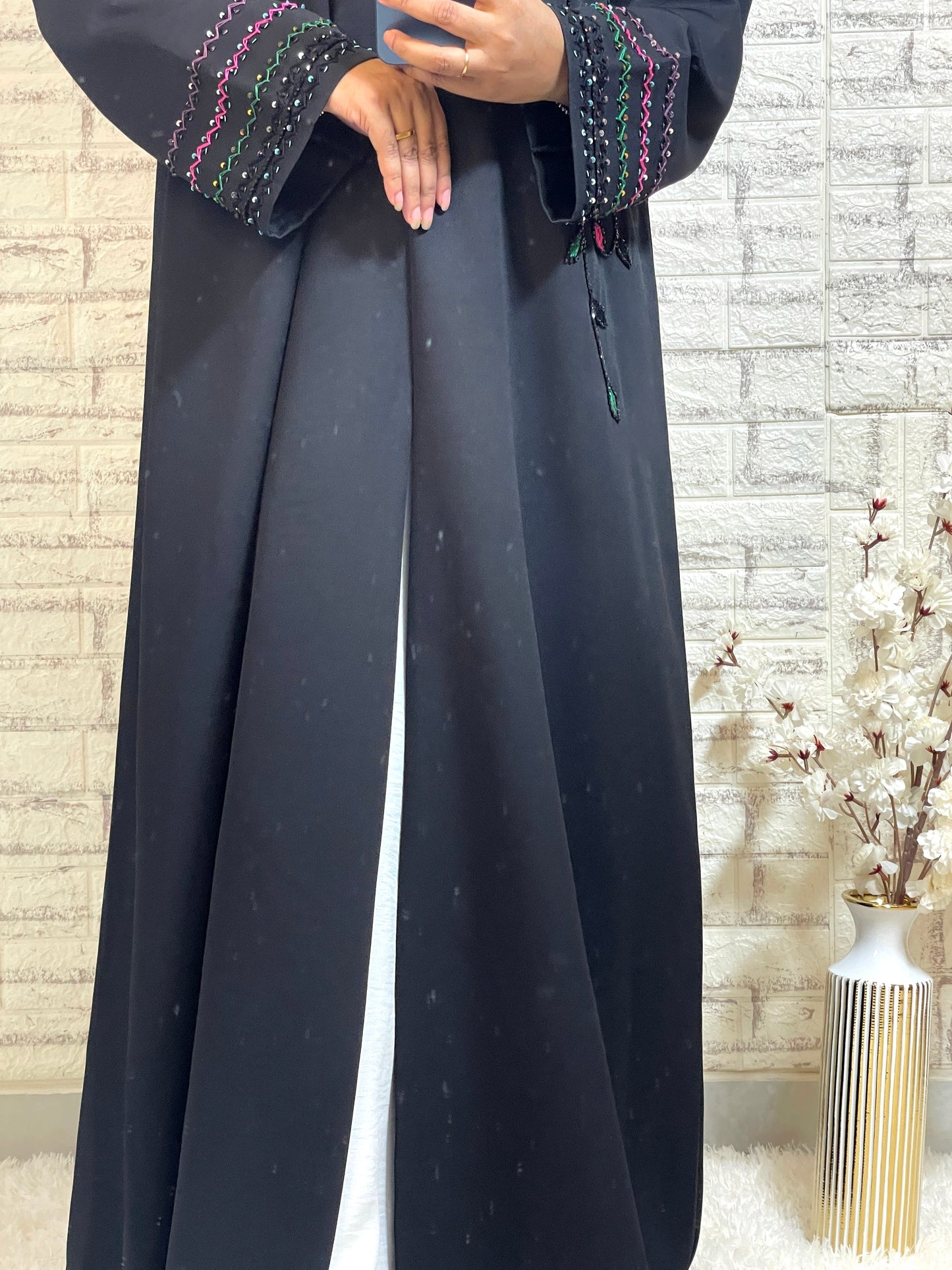 G009 Black Abaya Set