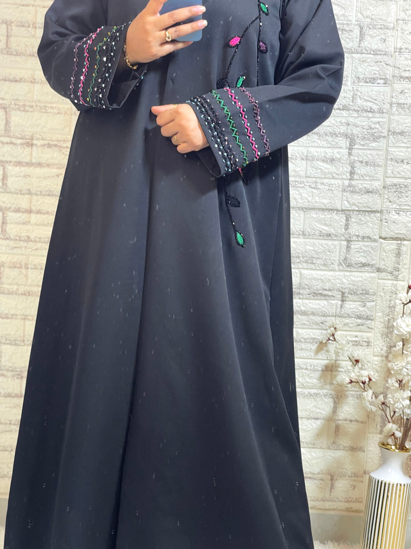 G009 Black Abaya Set