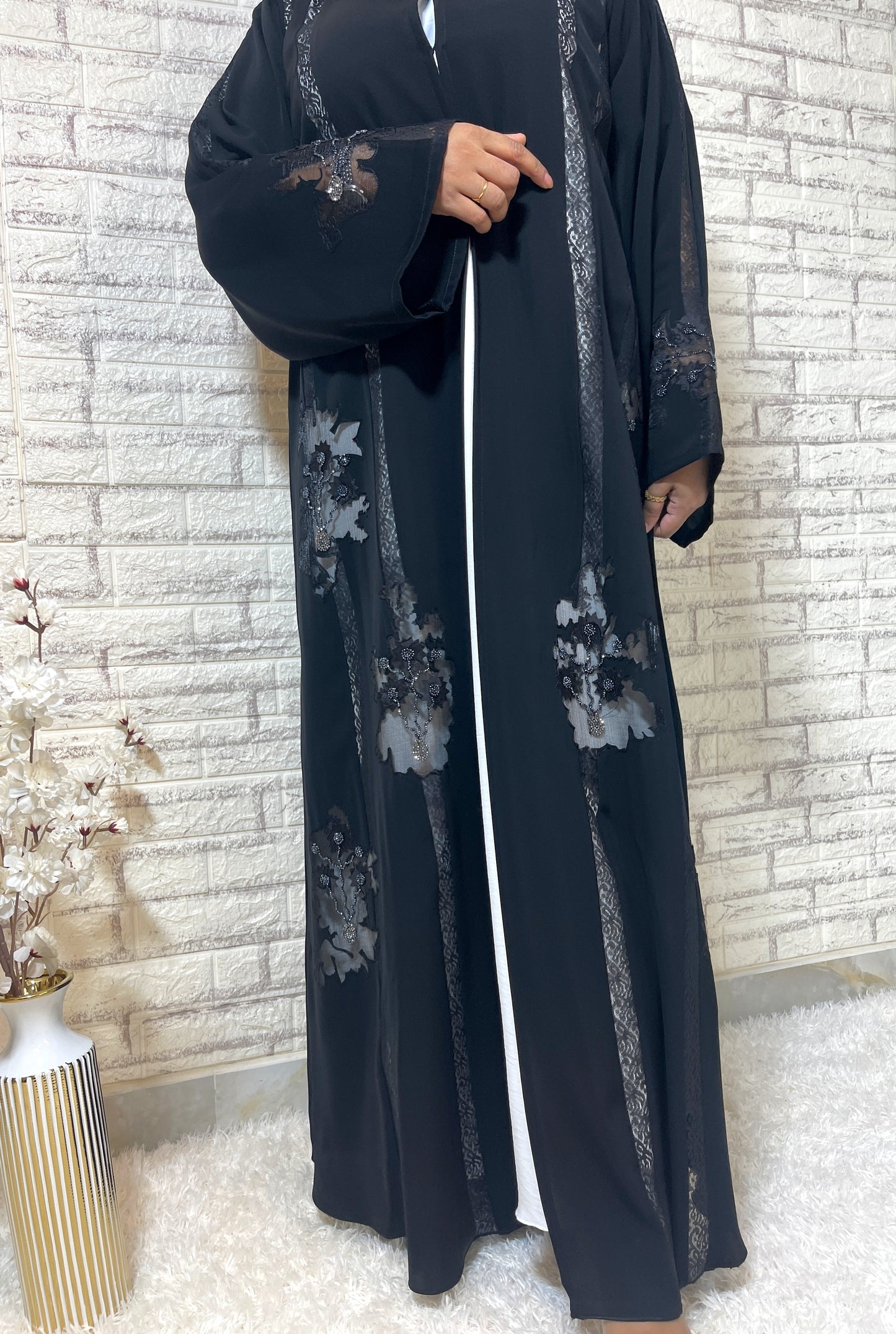 G005 Black Abaya Set