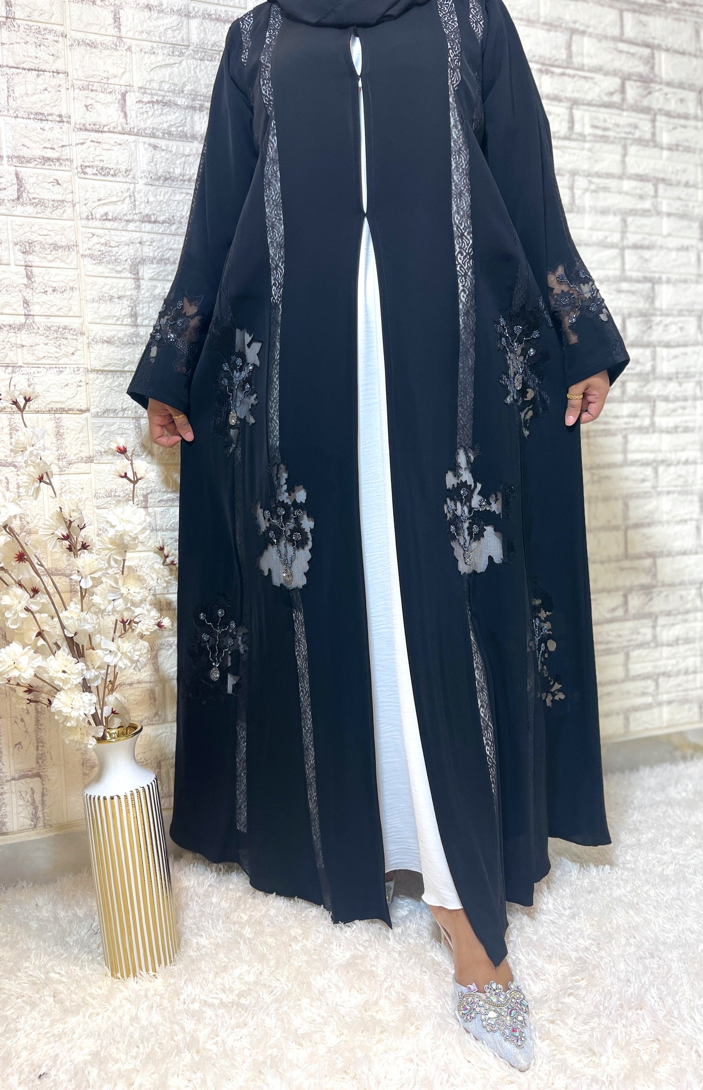 G005 Black Abaya Set