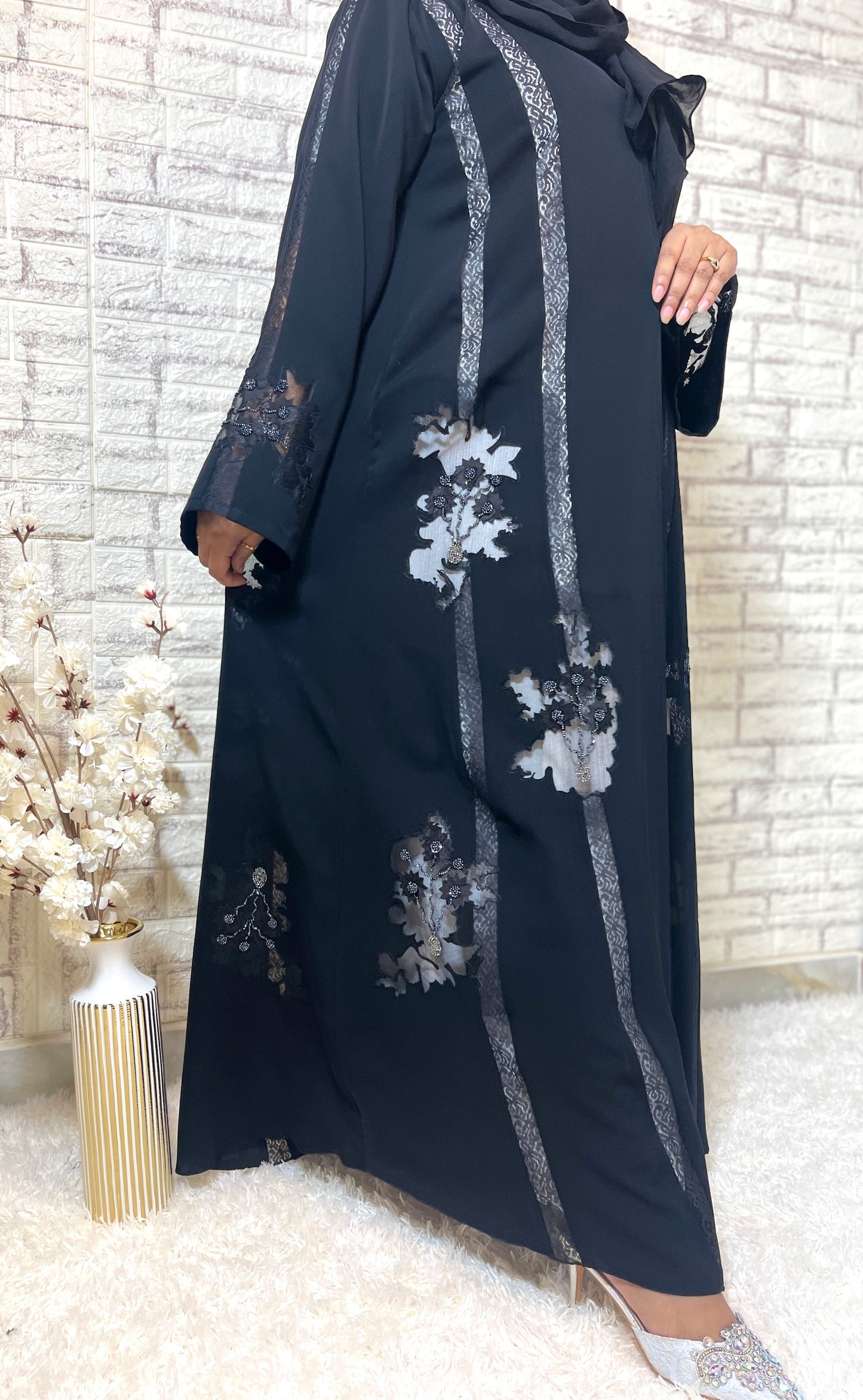 G005 Black Abaya Set