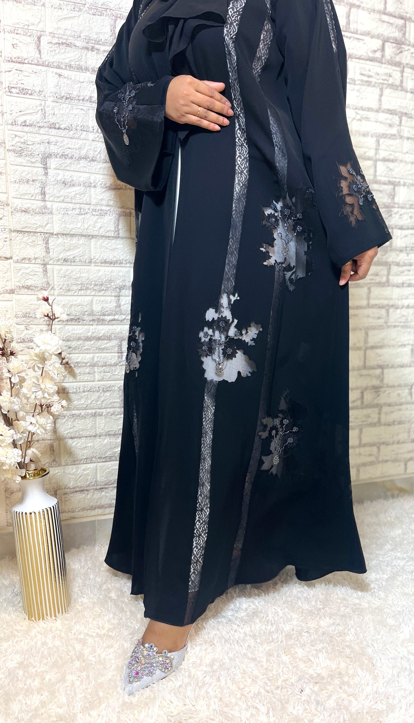 G005 Black Abaya Set