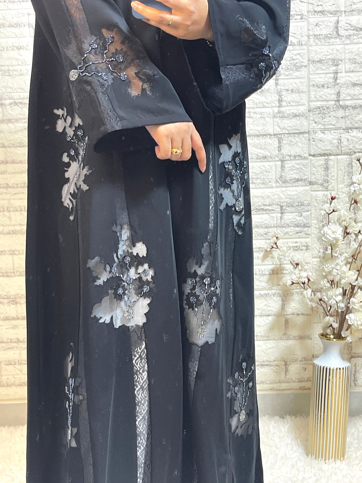 G005 Black Abaya Set