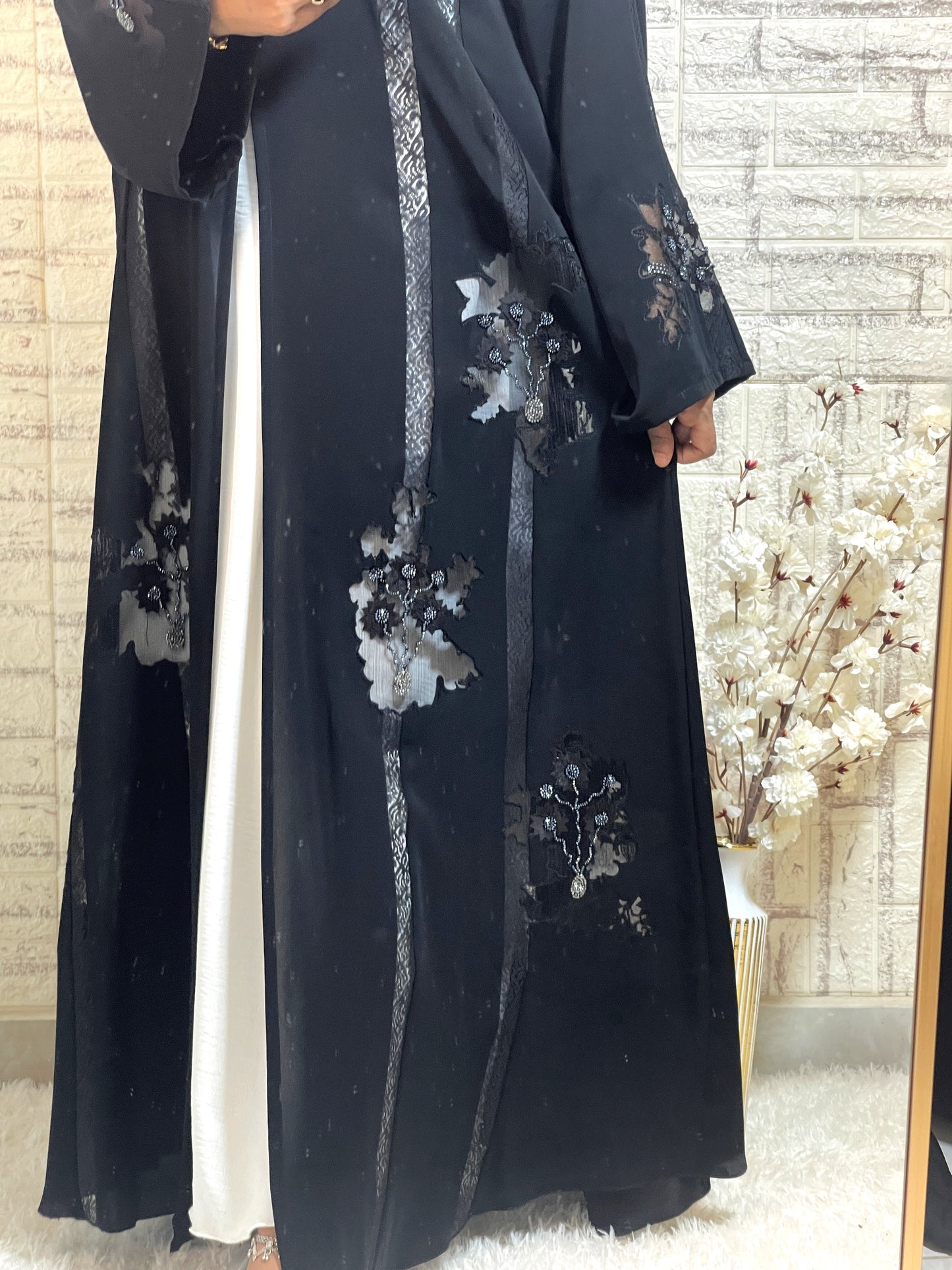 G005 Black Abaya Set