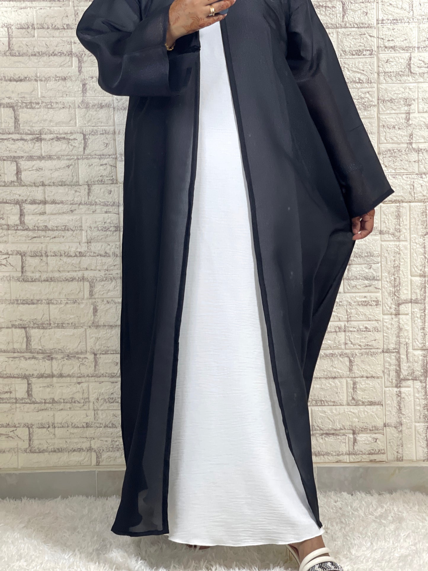 G007 Black abaya set