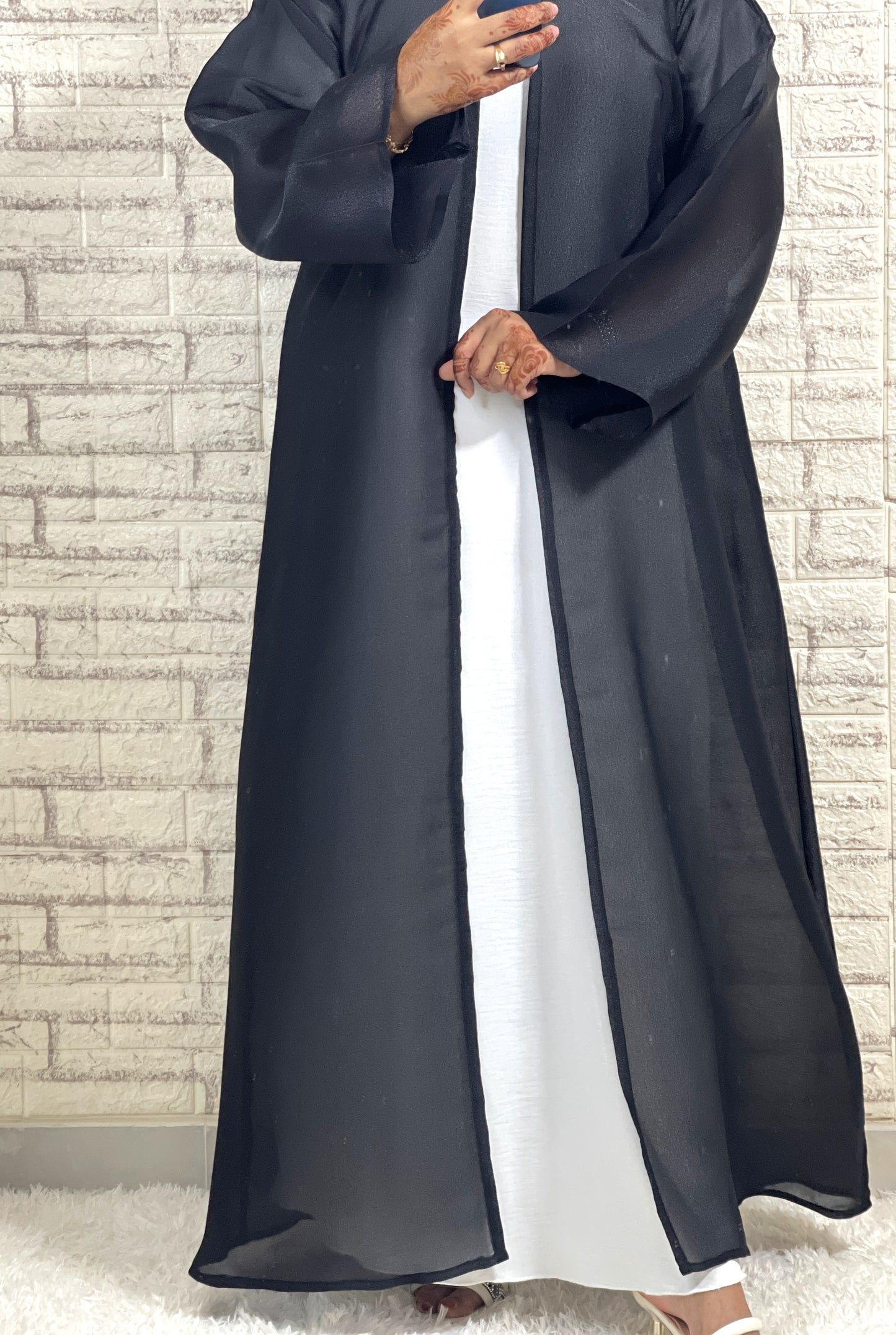 G007 Black abaya set