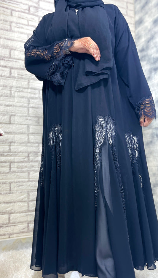 G020 Black Abaya Set