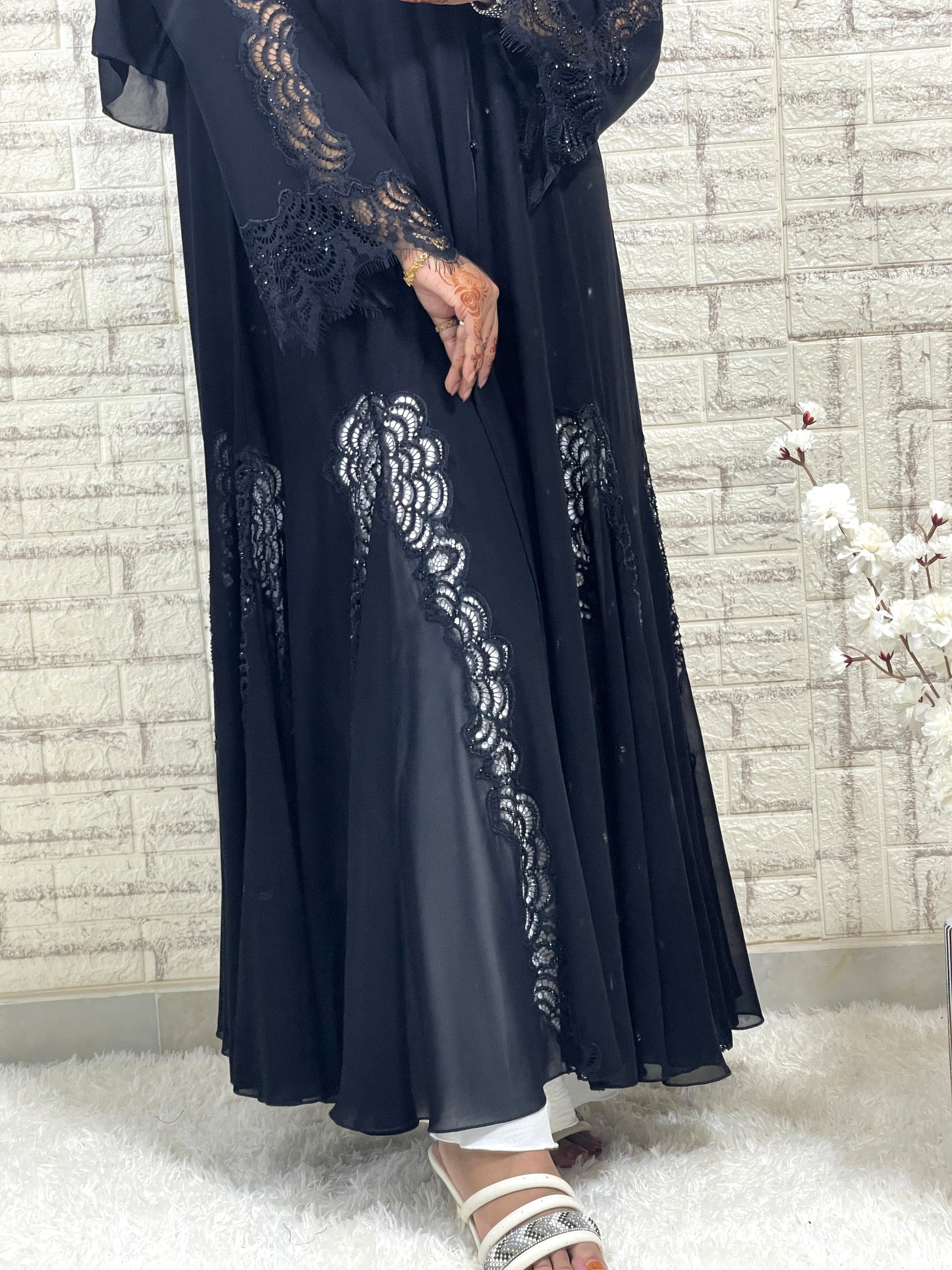 G020 Black Abaya Set