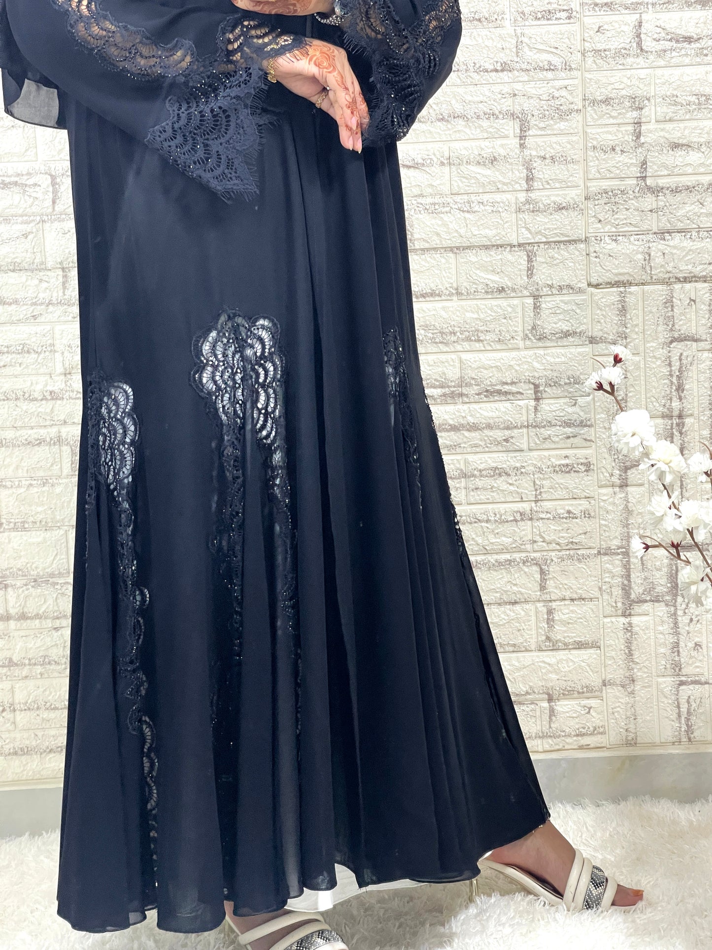 G020 Black Abaya Set