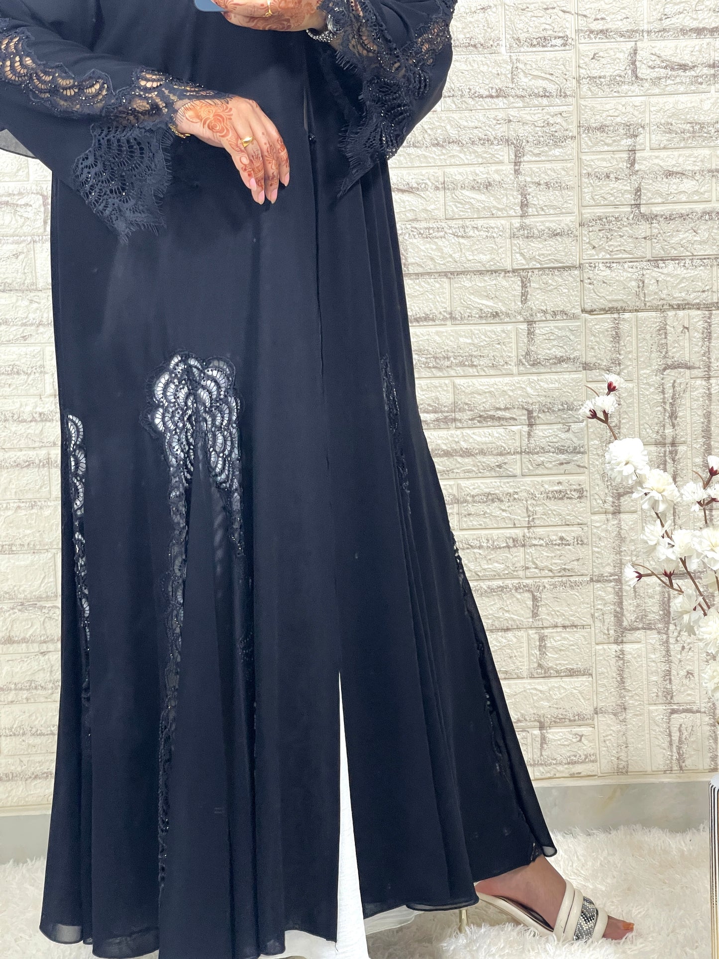 G020 Black Abaya Set