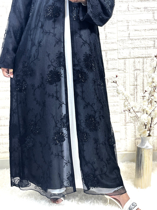 G016 Black Abaya Set