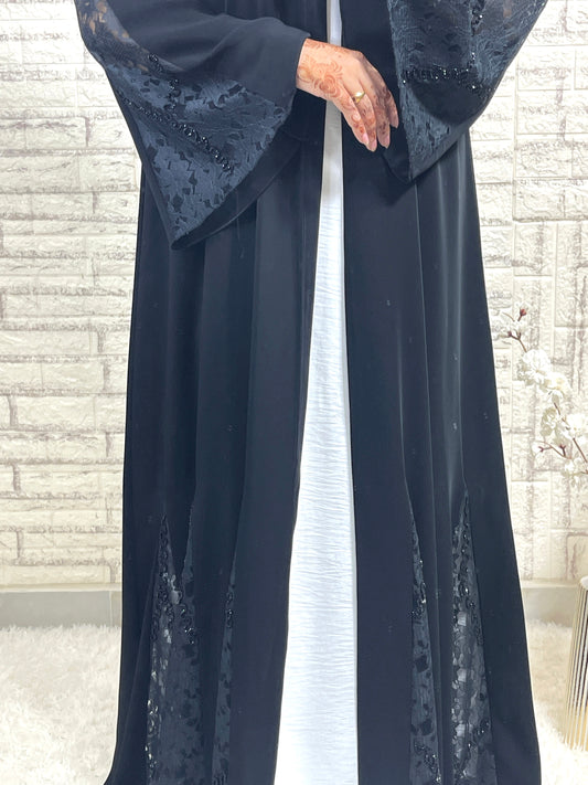 G014 Black Abaya set