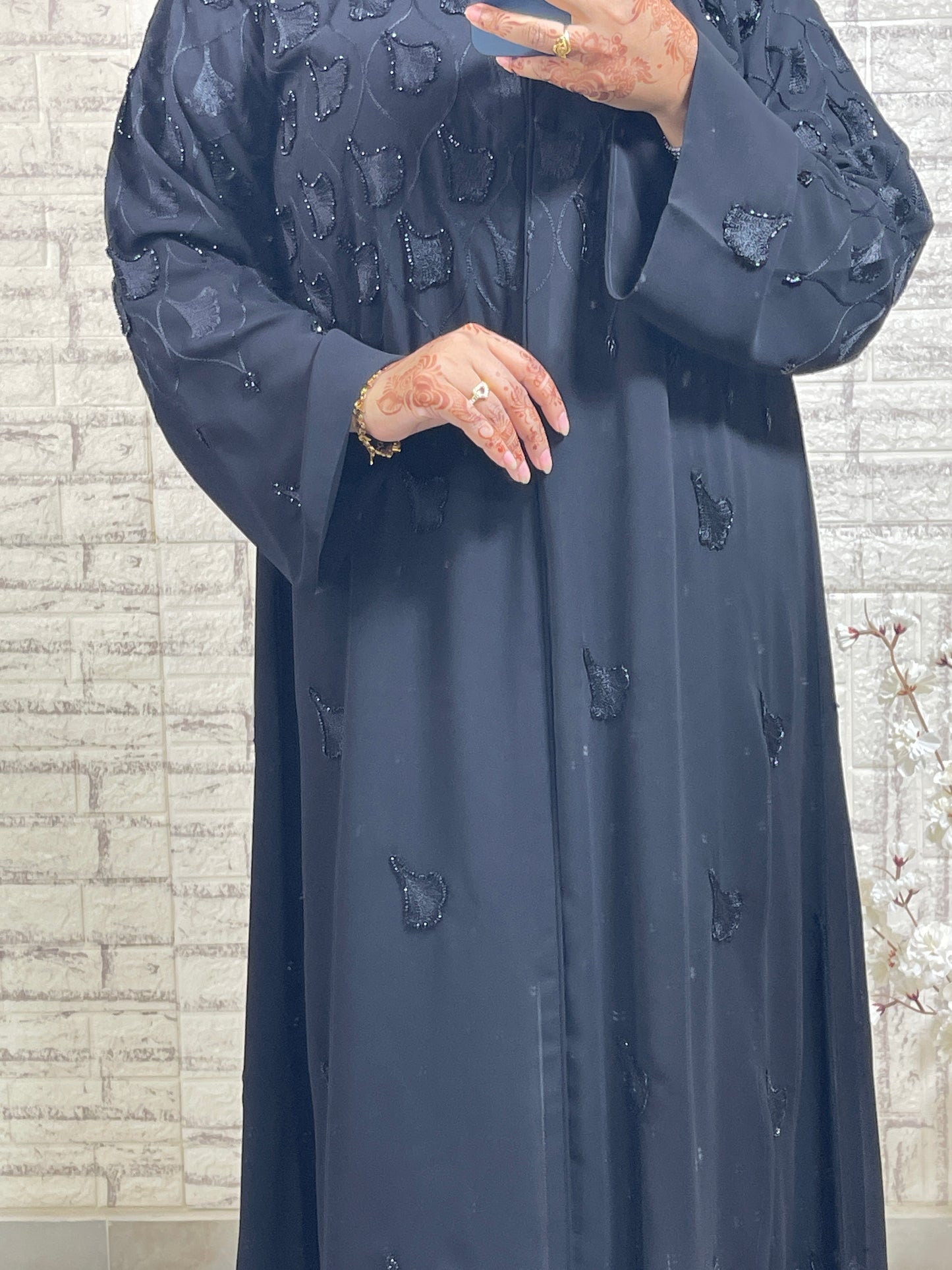 G031 Black Abaya Set