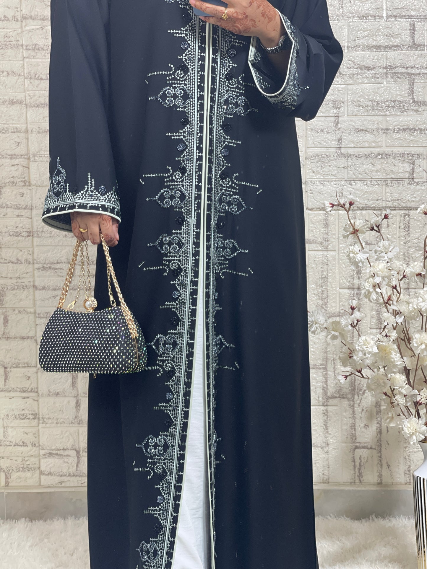 G030 Black Abaya Set