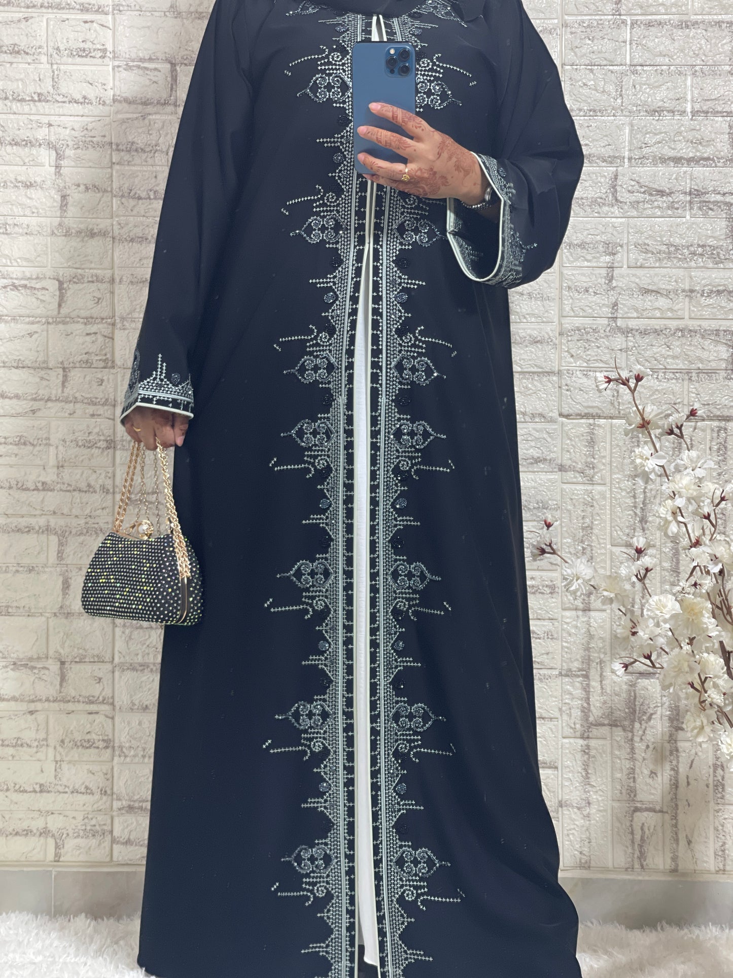 G030 Black Abaya Set