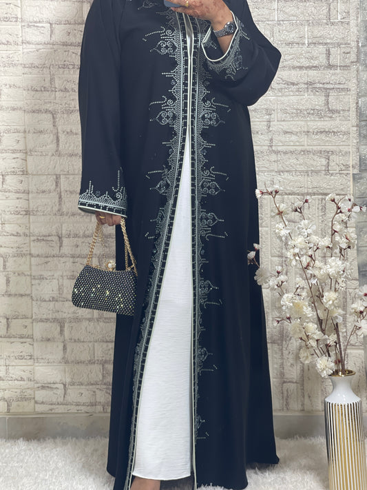 G030 Black Abaya Set