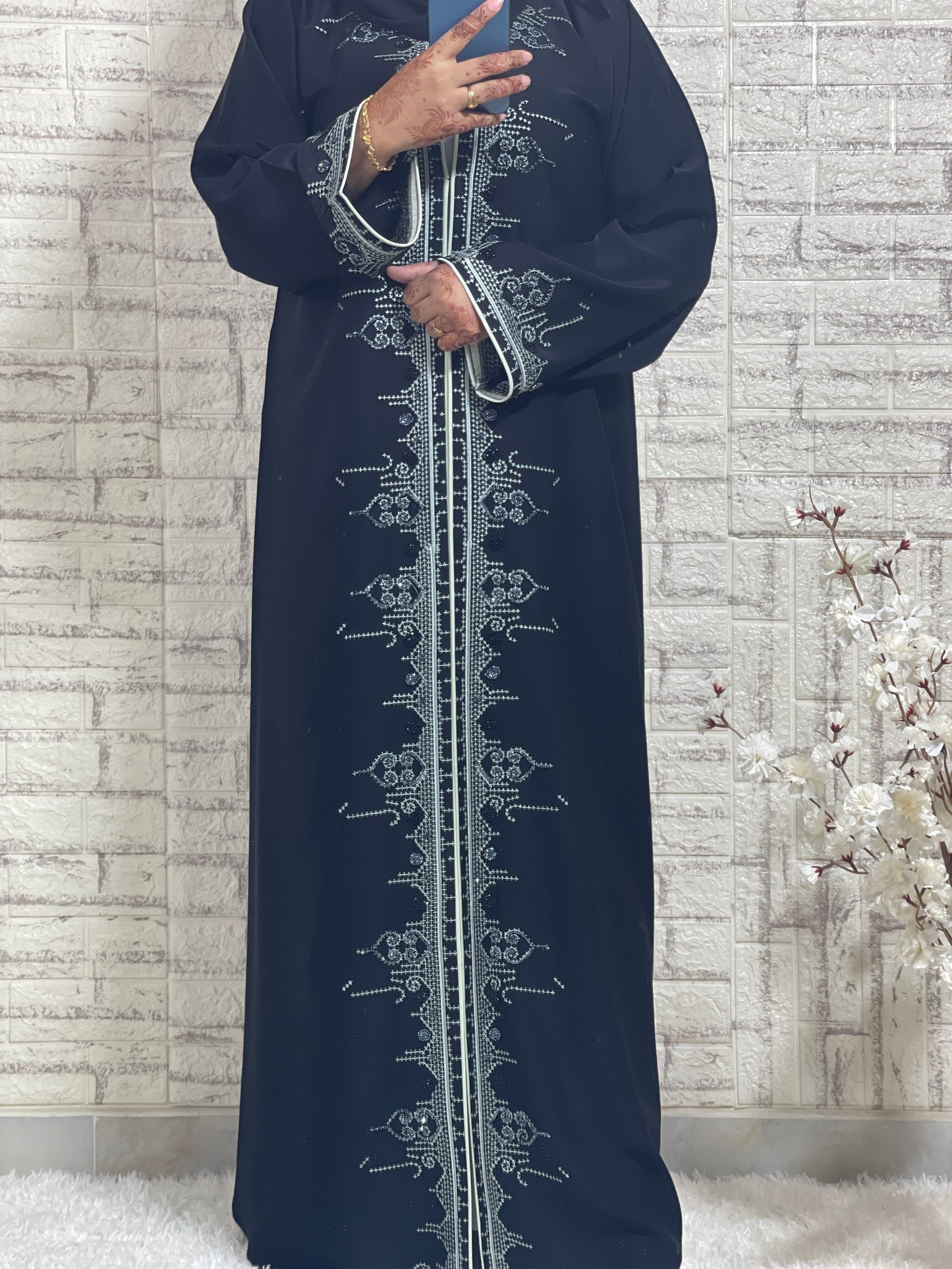 G030 Black Abaya Set