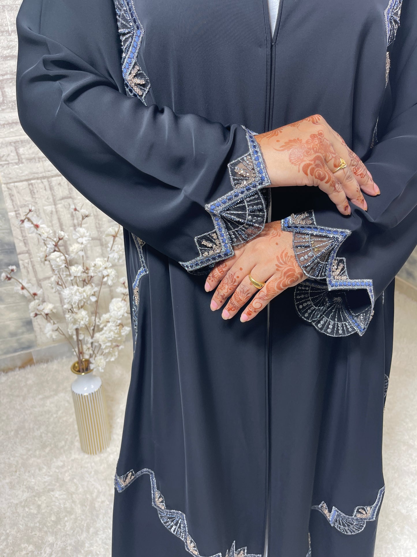 G029 Black Abaya Set