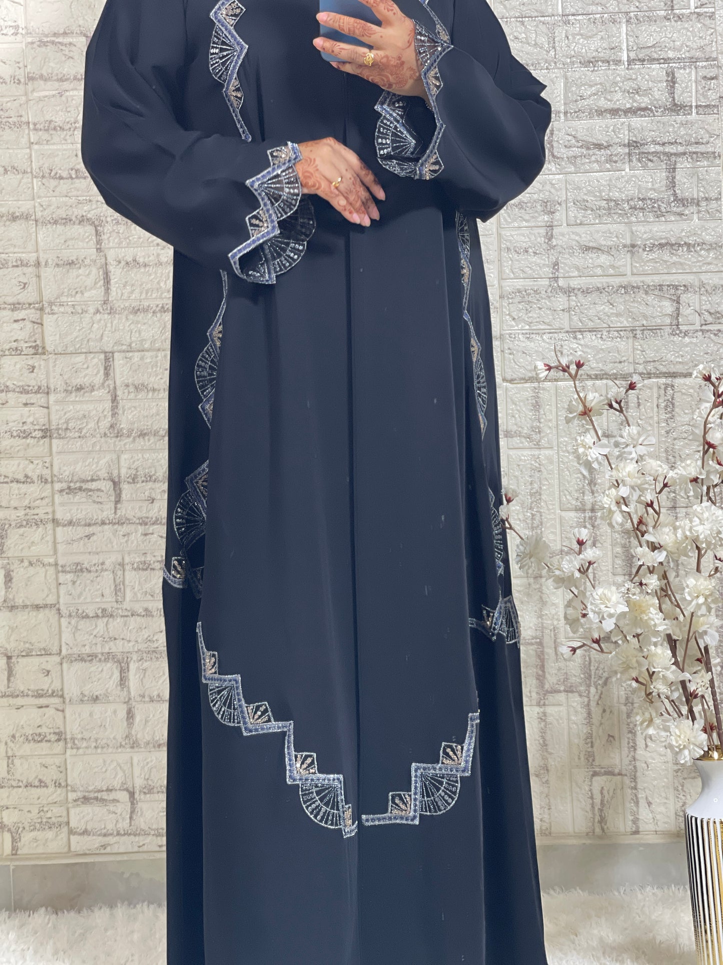 G029 Black Abaya Set