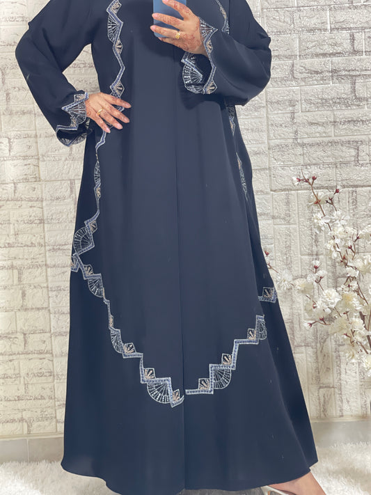 G029 Black Abaya Set